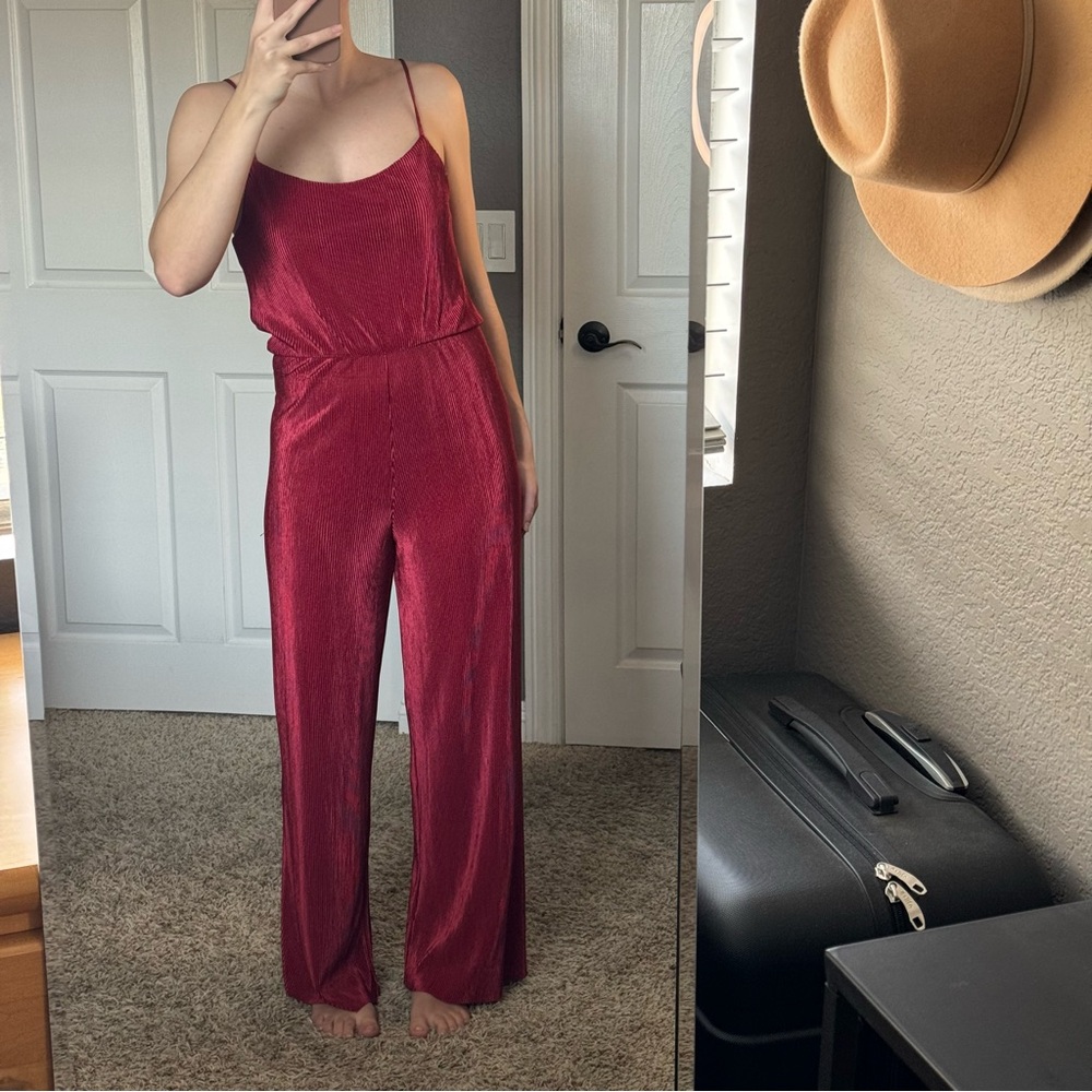Burgundy Jumpsuit